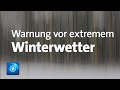 Starker Schneefall und Glatteis in Teilen Deutschlands erwartet