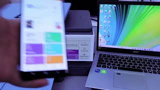 How To Do HP Officejet 8135e Printer WIFI Setup with Phone and Laptop PC Computer and Print
