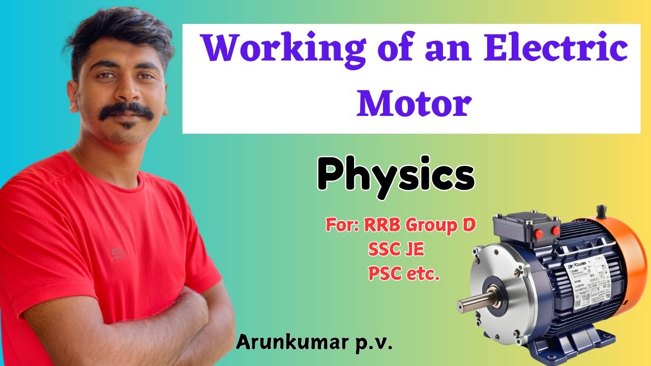 How Does a Simple Electric Motor Work? #physics #rrbgroupd #ssc #psc # ...