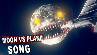 Infected Plane Vs Moon Wakes Up Song  Sky Monsters horror Animation