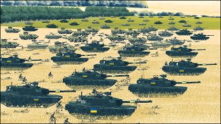 UKRAINE M1 ABRAMS TANKS in ACTION - RUSSIAN DEFENSIVE LINE screenshot 3