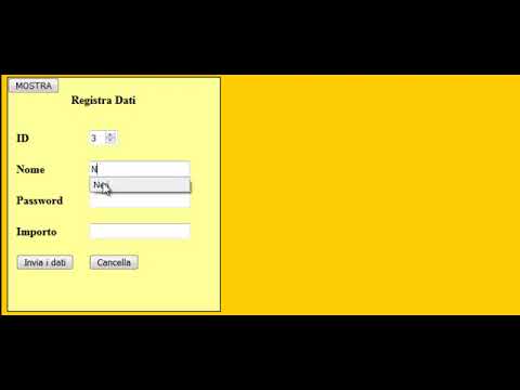 PHP & MySQL - La registrazione dei dati - N.4