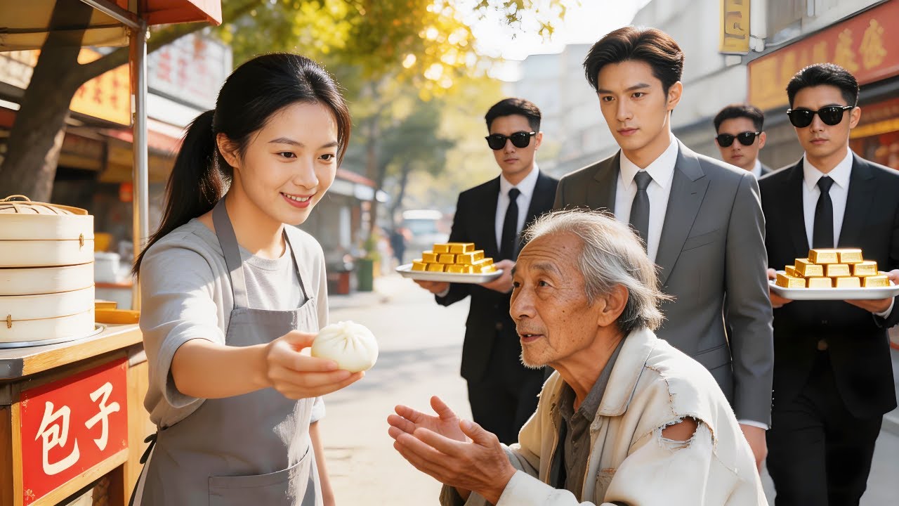 農村女人給了老人一碗麵條救了他一命，沒想到他竟是首富爺爺！隔天首富攜黃金萬兩開著10輛豪車風光娶她過門，從此人生逆襲！#中国电视剧 #大陆剧 #爱情 #短剧