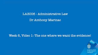 Admin Law 2024, Week 6 Video 2: Evidential Errors by Anthony Marinac 9 views 5 days ago 10 minutes, 37 seconds