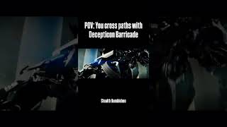 Decepticon Barricade! #transformers #decepticons #mustang #bumblebee #barricade