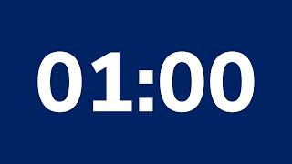 1 Minute Timer | Minimal & Silent with Alarm