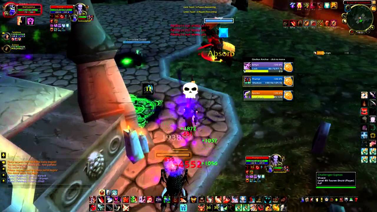 kittycleave vs feral/lock/shaman (win)