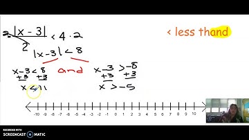 Absolute Value inequalities part 1