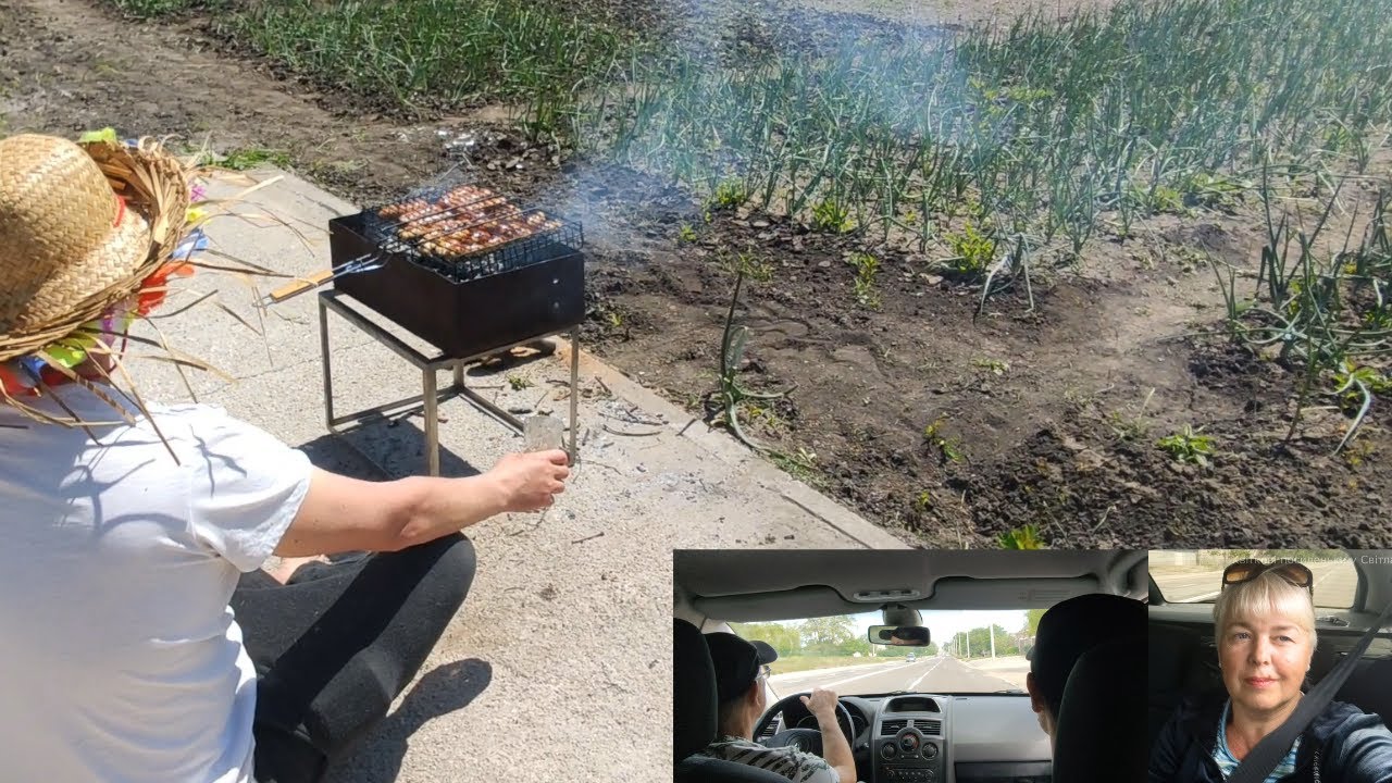 З їздили на Пасху у гості до сватів і дітей/Єкскурсія свахи по квітнику ...