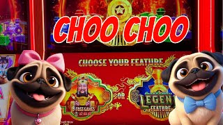 GOLD TRAIN PAYS OFF! Cash Express Legend Choy Sun Doa Slot Machine | Gambling Pugs