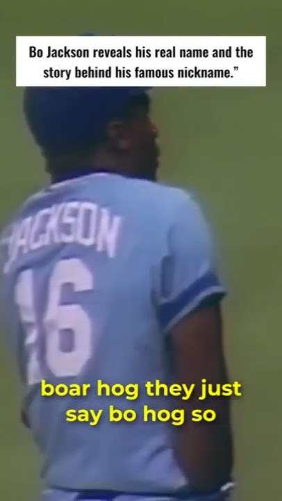 Bo Jackson Reveal His Real Name and the Story Behind his Nickname - YouTube
