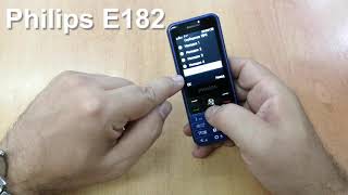 Philips e182 Incoming Call And Ringtones, входящий звонок, мелодии и сигналы сообщений