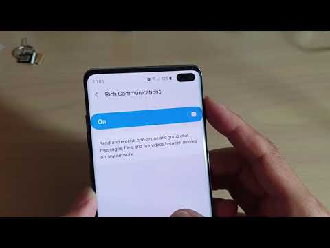 Samsung Galaxy S10 / S10+: How to Enable / Disable Rich Communications to Send Files and Live Videos