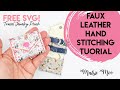 Mini Travel Jewelry Pouch Tutorial - A FREE Maisie Moo Faux Leather Project
