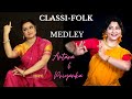 Classi  folk medley  durga sohay  dance cover  priyanka roy chowdhury  antara bhadra