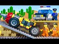 LEGO Prison Break in Desert - Secret Escape Tunnel