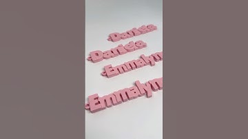 3D Printed Name Keychains #3dprinting #satisfying #keychains