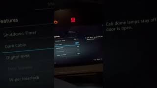 Settings on Kenworth/Peterbilt digital dash