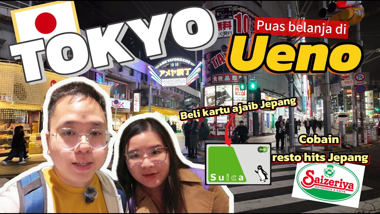 KAGET! Ueno Malam Hari Seramai Ini?! 😳🍢 Tokyo Night Adventure