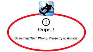 Fix Shadow Skate Apps Oops Something Went Wrong Error Please Try Again Later Problem Solved screenshot 3
