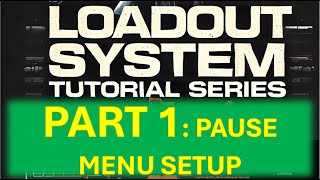 Part 1: UI Setup - Pause Menu | Call Of Duty Style LoadOut System Tutorial Series