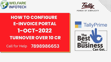 How to Setup E-invoice Portal | Set Tally Solution AS GSP for E-invoice