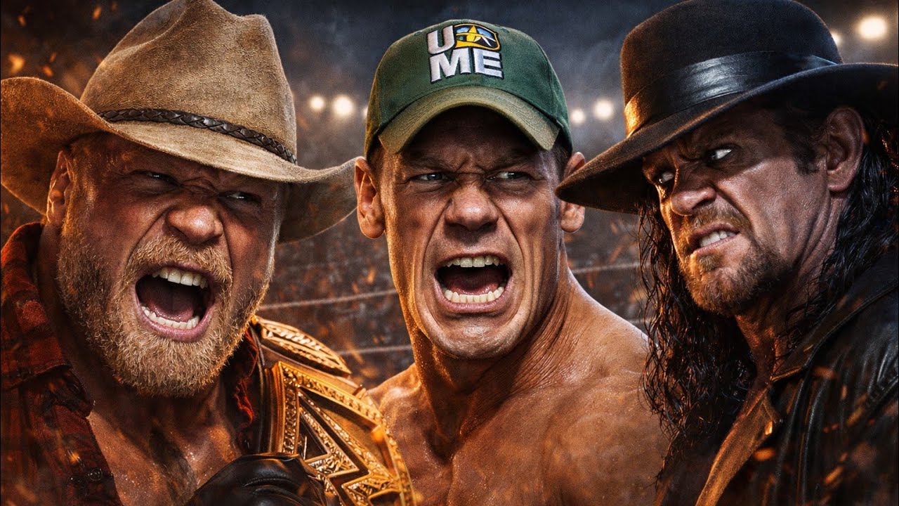 BROCK LESNAR vs JOHN CENA vs UNDERTAKER — Ultimate Triple Threat WAR