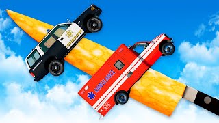 We Stab Cars With 1000 Degree Knives In Beamng Multiplayer