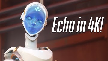 Overwatch - Echo Classic Skin - Highlight Intros, Emotes & more!