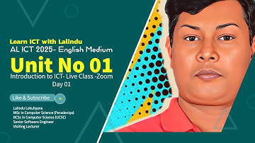AL ICT Unit 01- 2025 Batch Day01(Data and Information in English and Sinhala)