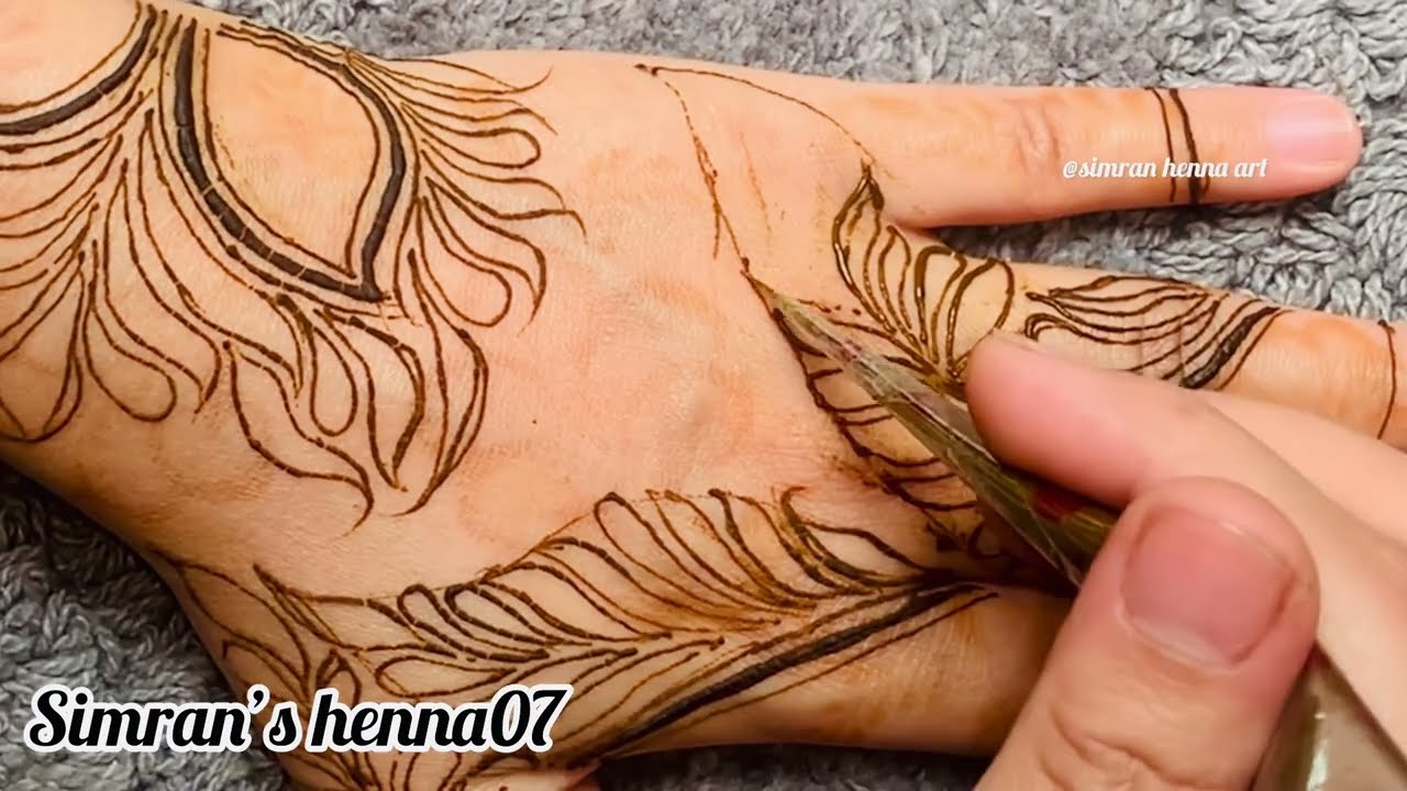 Doha mehandi design new simple mehandi design  create by Simran’s henna07