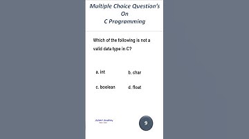 Multiple Choice Questions on C Programming (Short - 01)