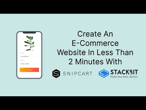 Create An E-Commerce Website In Less Than 2:30 Minutes