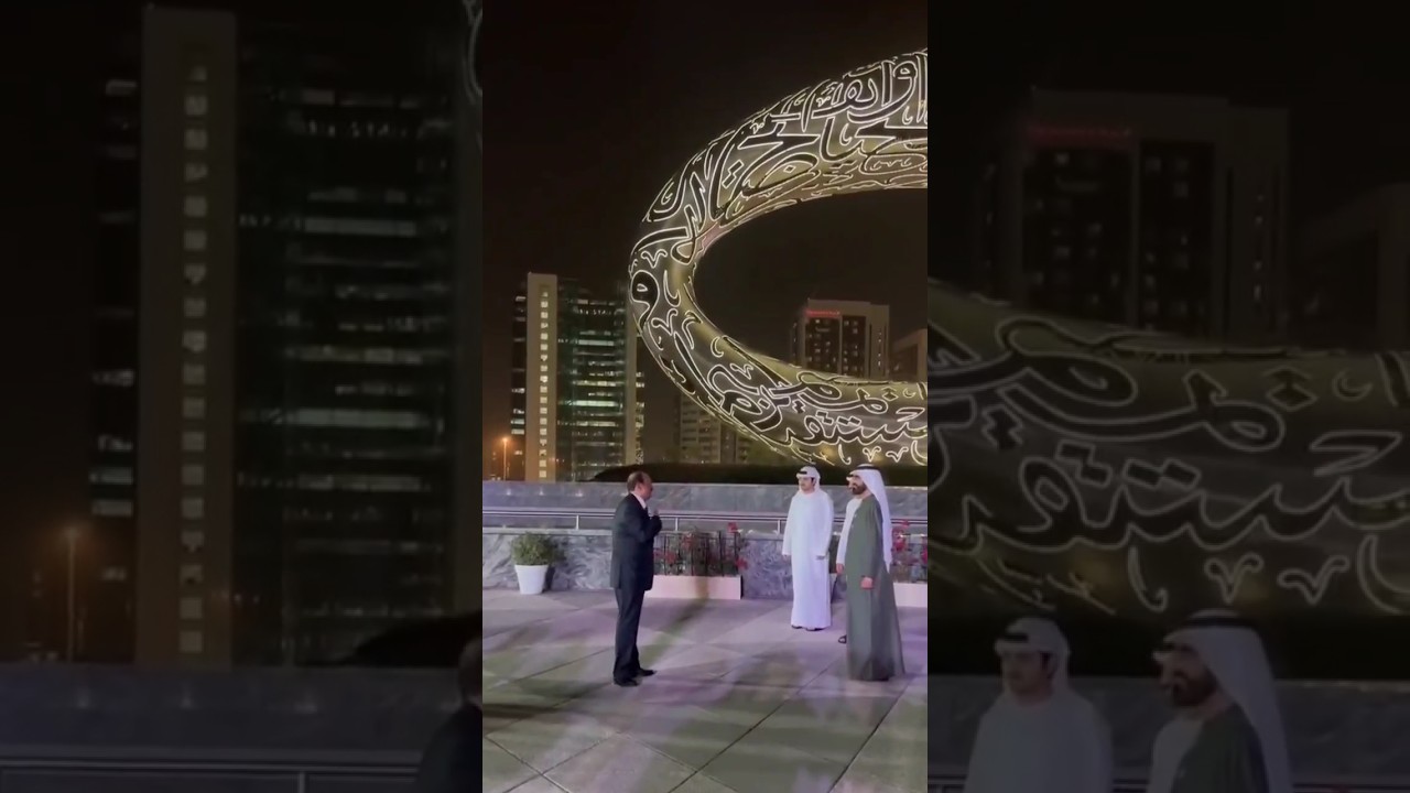 Sheikh Mohammed Bin Rashid Al Maktoum Sheikh Hamdan Fazza  And Indian Billionaire MA Yusuf Ali Sir