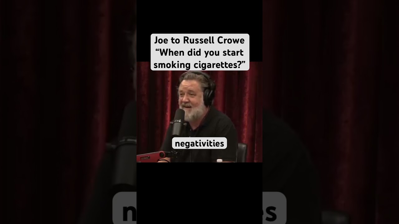 does russell crowe smoke cigarettes Crowe's Aerobic Out russell crowe cigarette New Movie