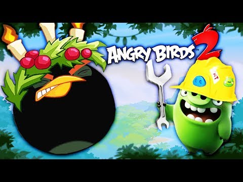 Видео: ЗЛЫЕ ПТИЧКИ против СВИНСКОГО СТРОИТЕЛЯ в весёлой мульт игре Angry Birds 2