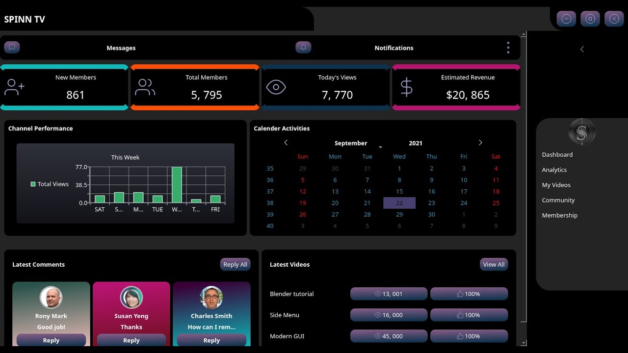 Python Gui Animated Side Menu Pyside Pyqt Moder Ui In - vrogue.co
