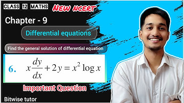 Find the general solution of differential equation x dy by DX + 2 y = x square log x