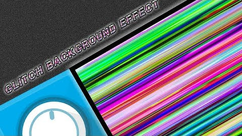 How To Make A Background Glitch Effect In Avee Player!