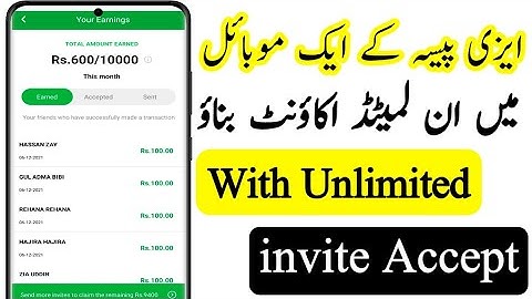 How To Clone Easypaisa App With Unlimited invite Accept | Easypaisa invite Accept | invite And Earn