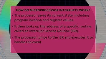 How Do Microprocessor Interrupts Work? - Electrical Engineering Essentials