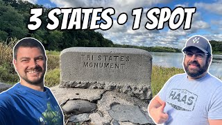 We Found the Spot Where 3 States Meet! | Tri-States Monument