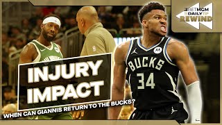 #GiannisAntetokounmpo's Achilles is still intact, but when can he return to the #Bucks?