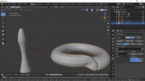 DPTV Blender Tutorial 16 (Wave And Deform Modifiers)