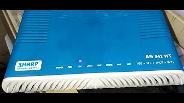 SHARP FIBER MODEM COMPLETE SETUP WITH VOICE