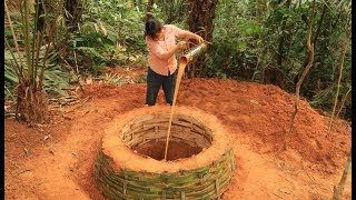 Primitive Technology: Digging A Well in Search for a Source of Water to Survive in the Wilderness #2