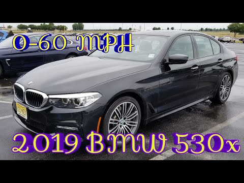 2019 BMW 530i with X Drive 0-60 MPH - YouTube
