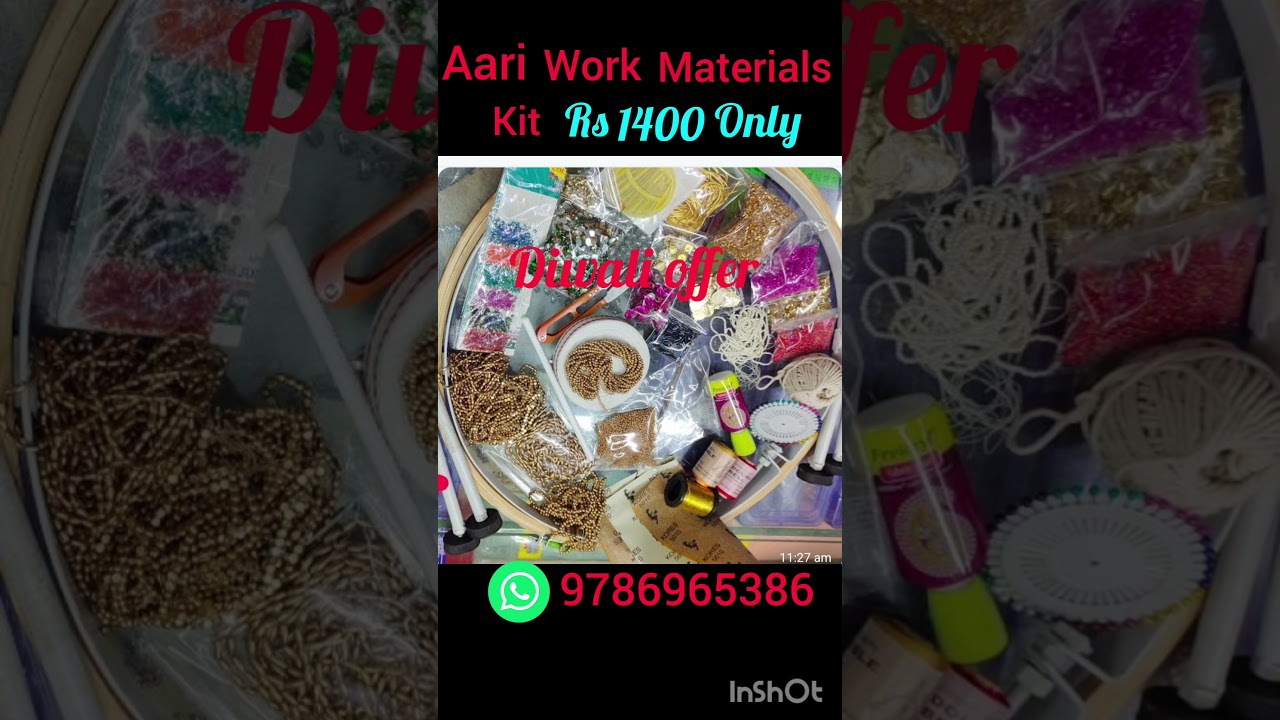 Aari work embroidery materials kit diwali offer 
