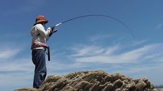 [フカセ釣り]地磯で初の魚が釣れました