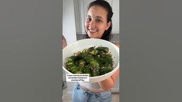 Easy Asian Cucumber Salad 💥#shorts